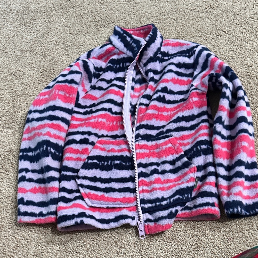 Eddie Bauer Kids Fleece Jacket in Pink and Navy